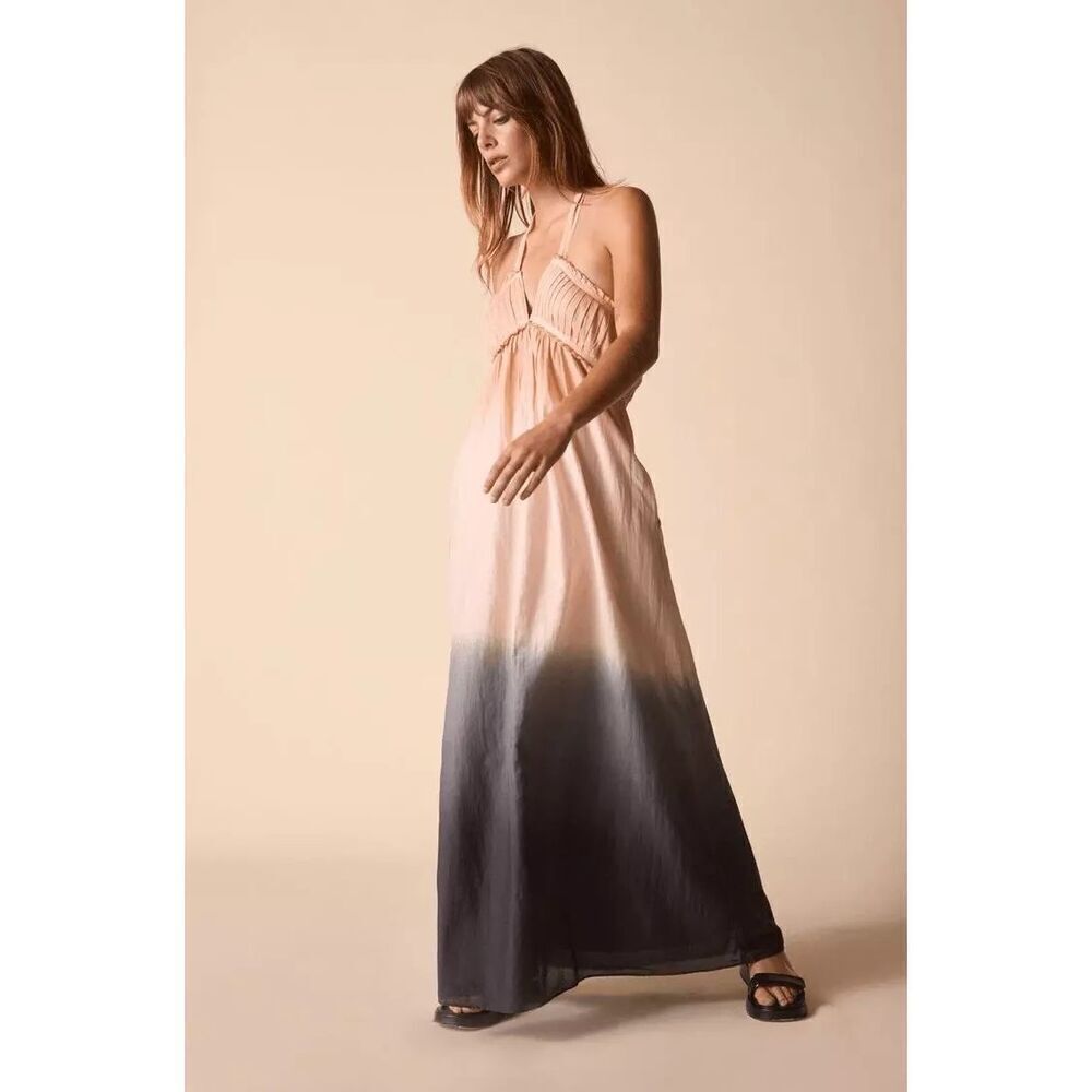 St Roche Dream Maxi Silk Blend Dress Size 4 NWT